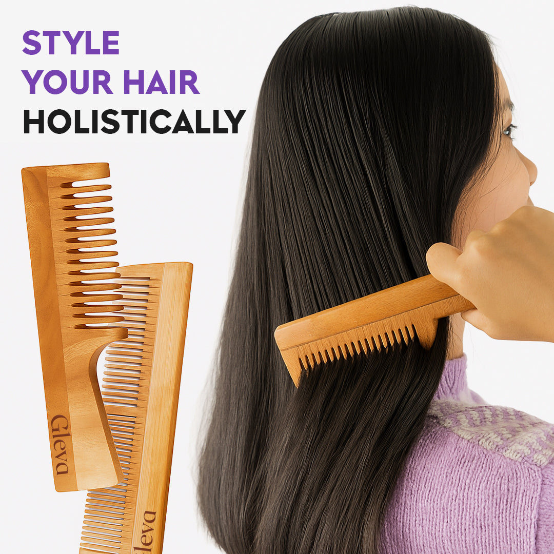 Neem Wood Comb Combo