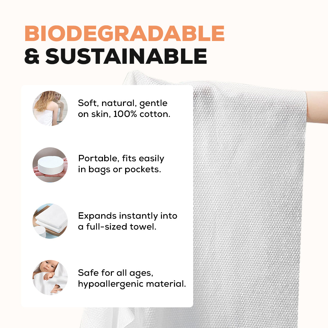 Compressed Bath Towel (Buy 1 Get 3 Free)