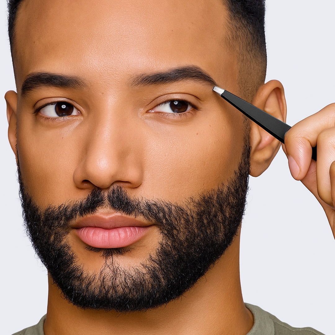 3 Pcs Tweezer Set Black