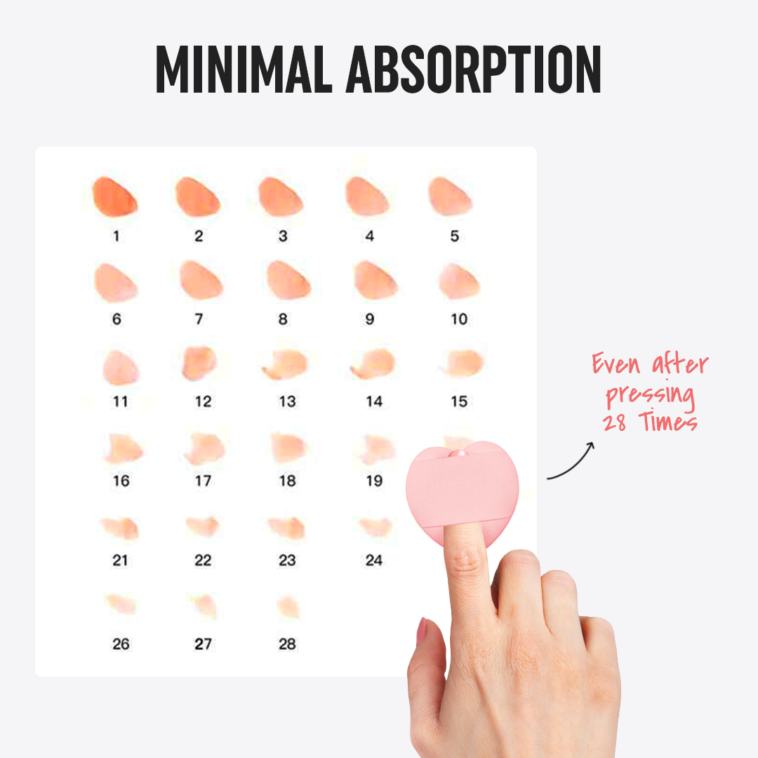 Heart Shaped Finger Powder Puff
