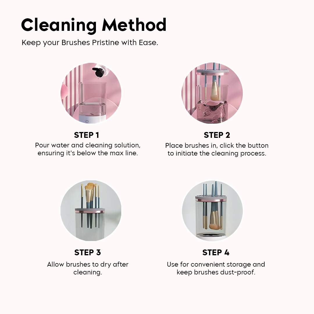 Automatic Makeup Brush Cleanser