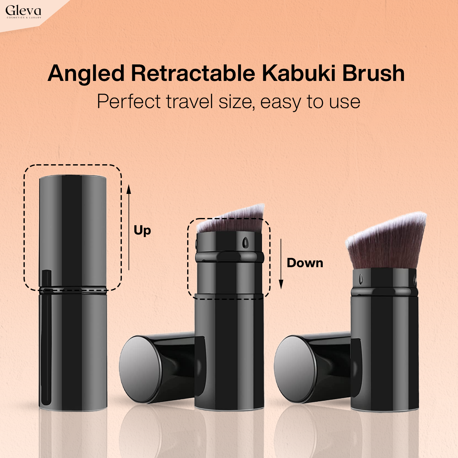 Angled Retractable Kabuki Brush