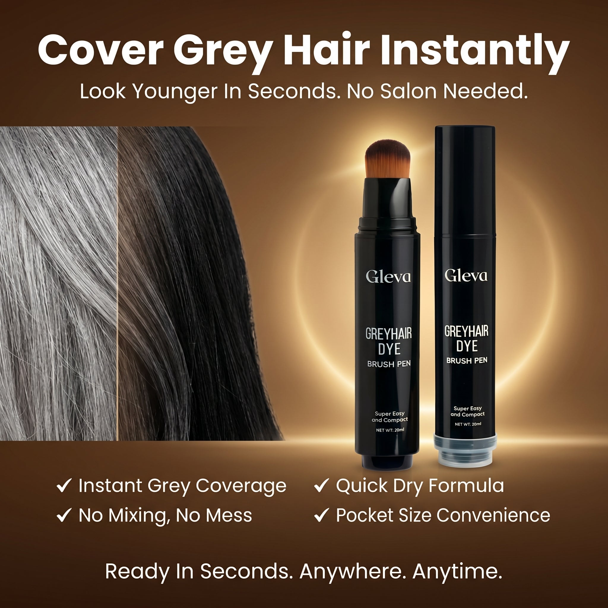 Magic Greyhair Dye Brush Pen