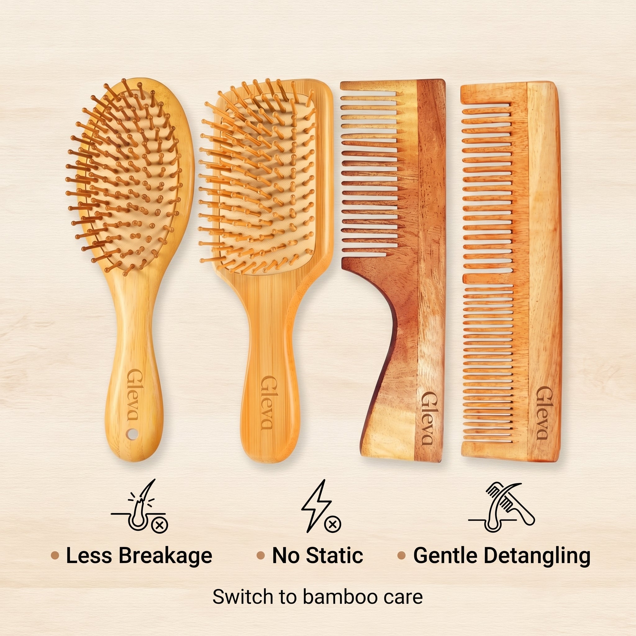 The Bamboo Hair Care Combo (4-Piece Set)