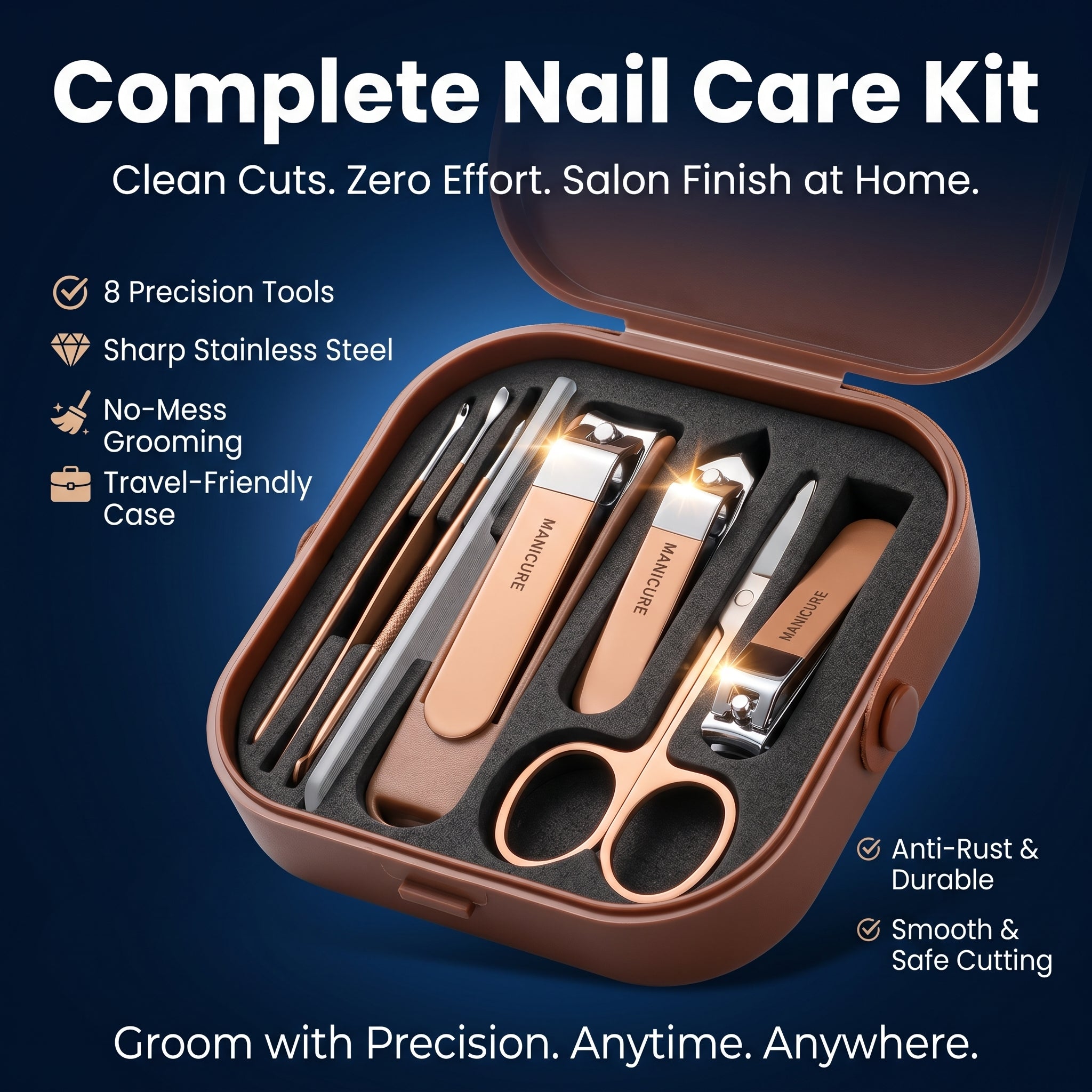 Professional 8-in-1 Nail Care Set