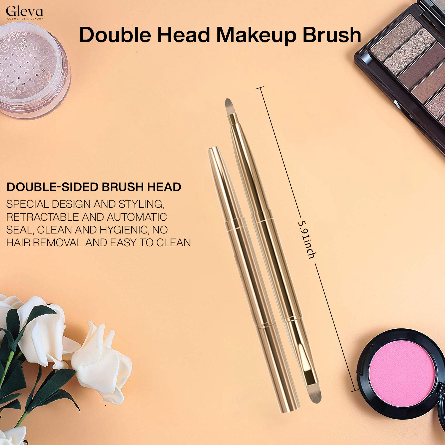 Double Head Makeup Brush