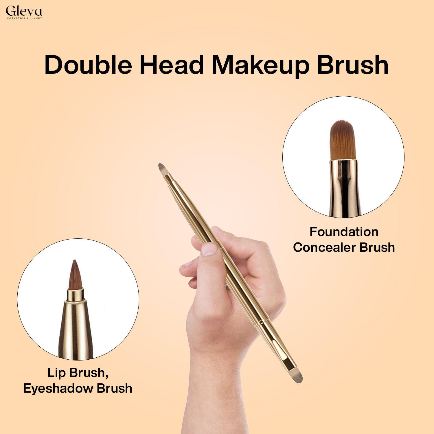 Double Head Makeup Brush