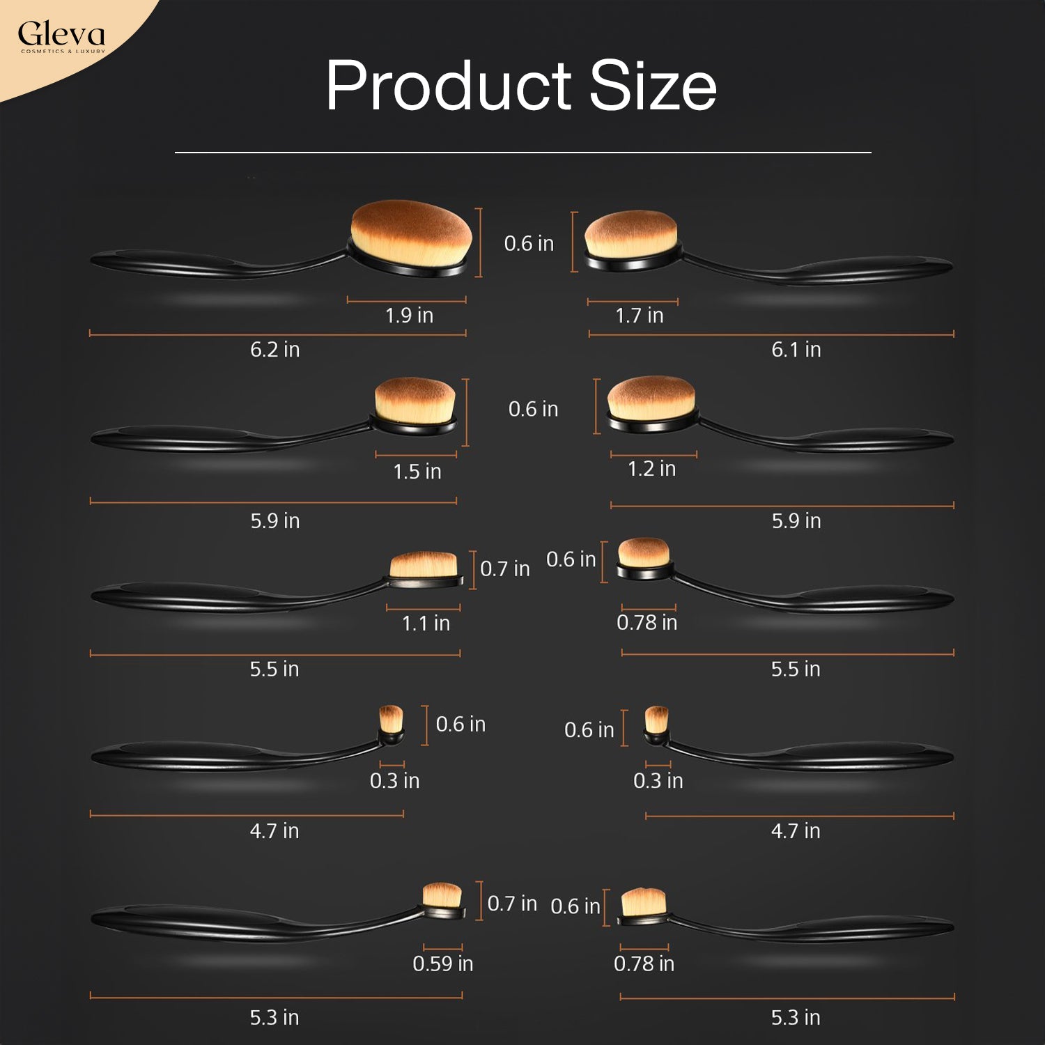 Essential Foundation Tool Set (10 Brushes)