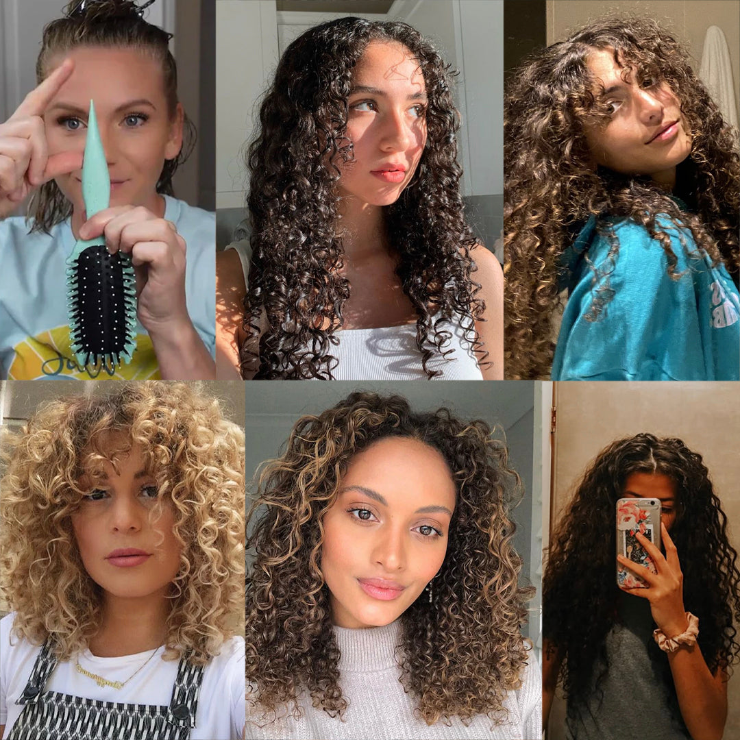 Women with curly hair