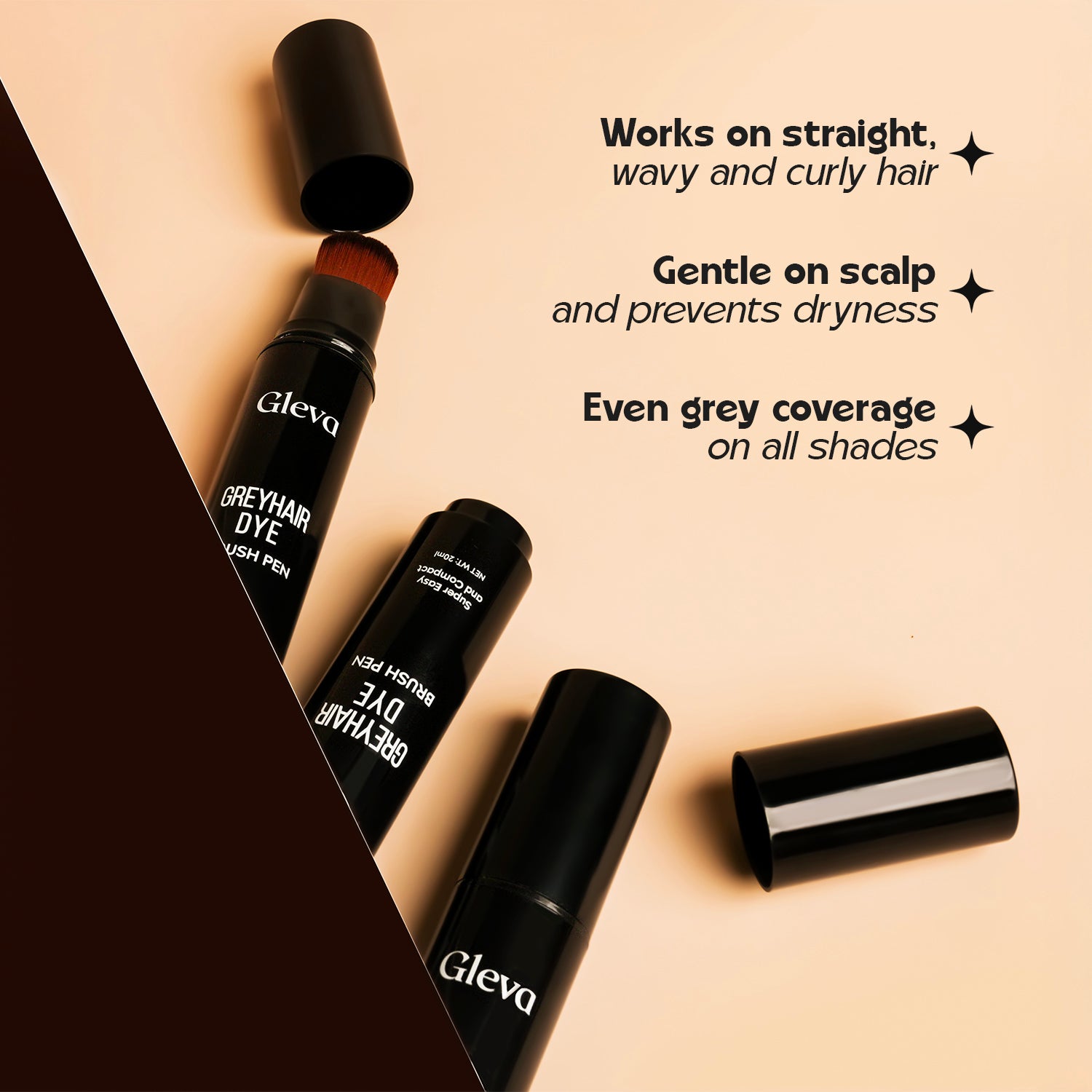 Magic Greyhair Dye + (Free Detan Hair Brush)