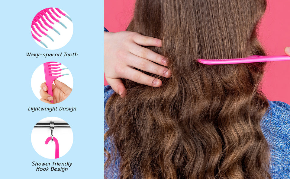Wavy Hair Comb (Pack Of 2), detail 2